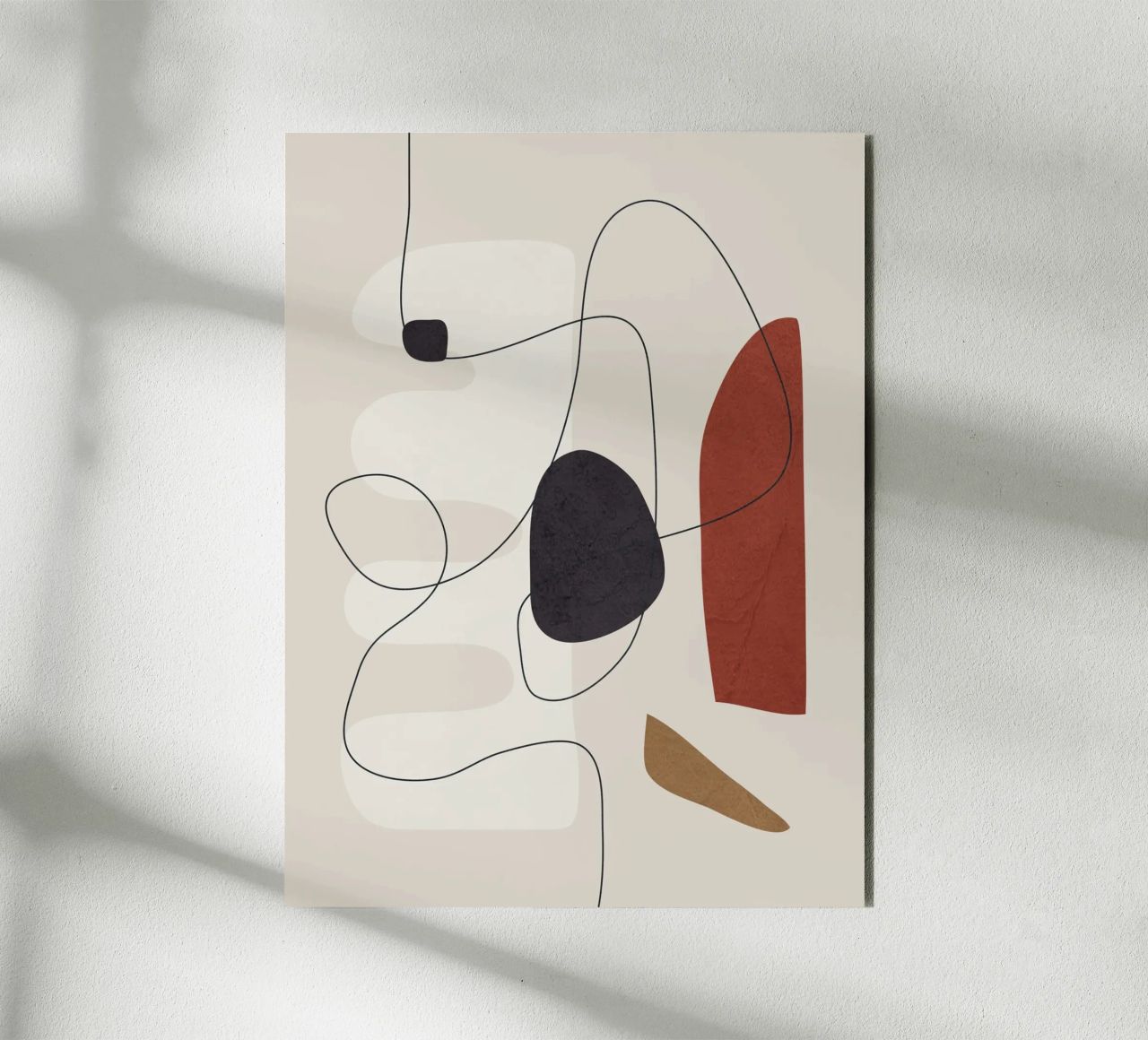 Abstract Minimal Shapes I alluminio dibond da cityart