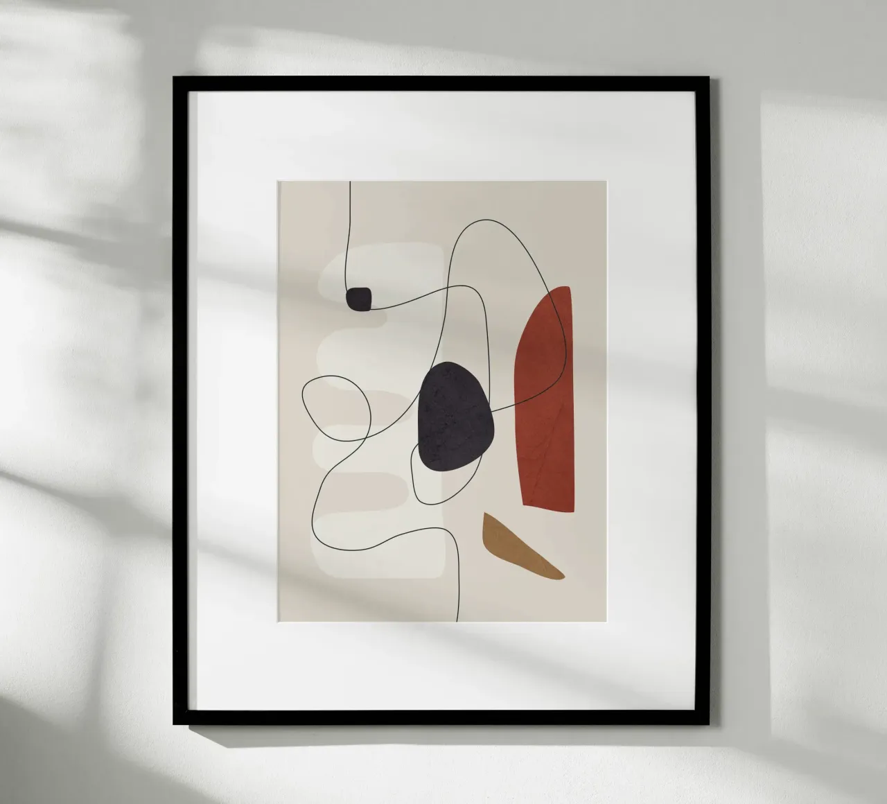 Abstract Minimal Shapes I poster van cityart