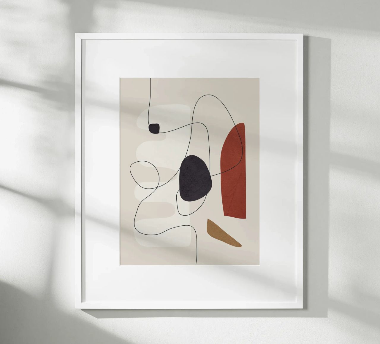 Abstract Minimal Shapes I Poster von cityart