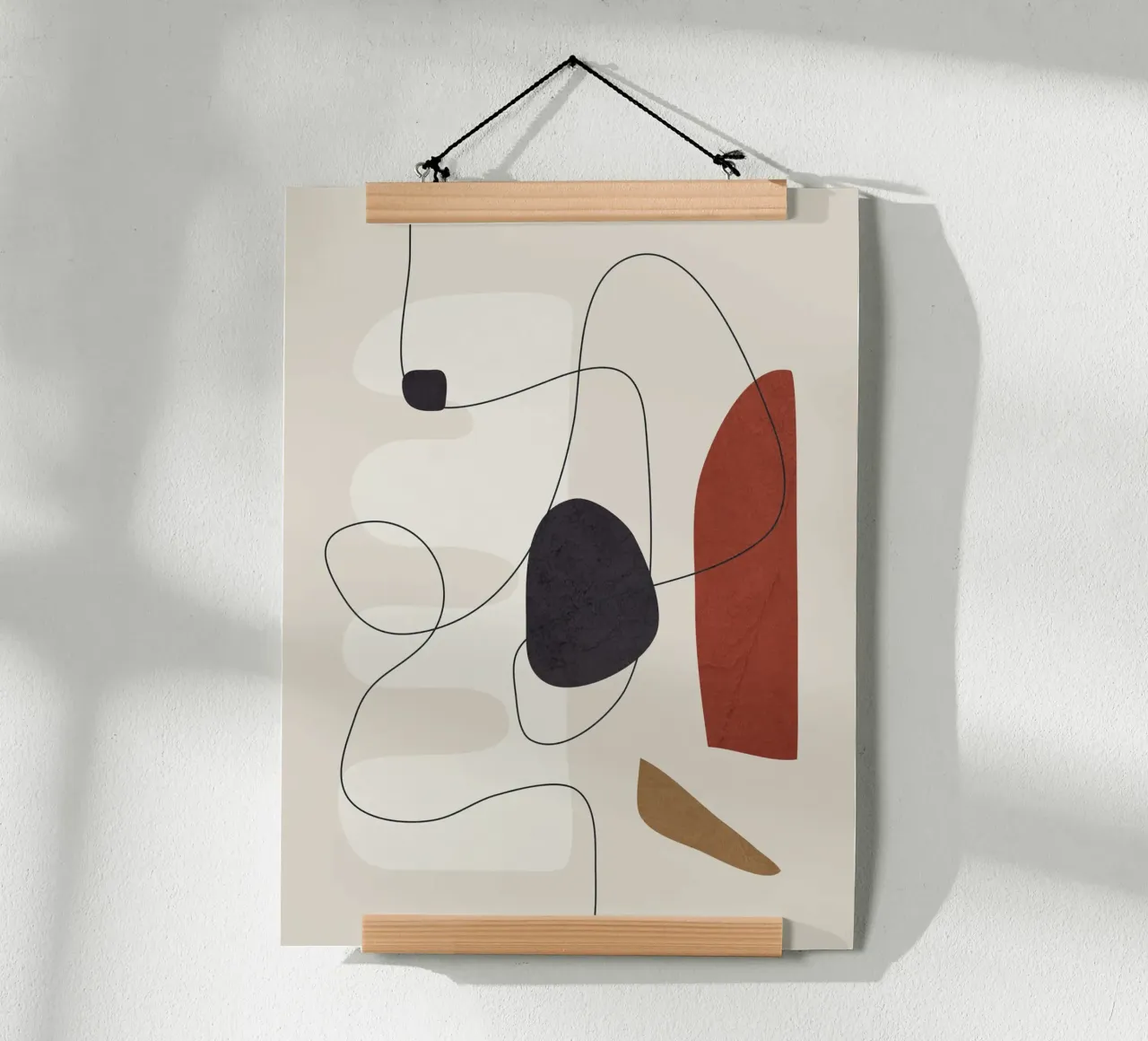 Abstract Minimal Shapes I poster van cityart