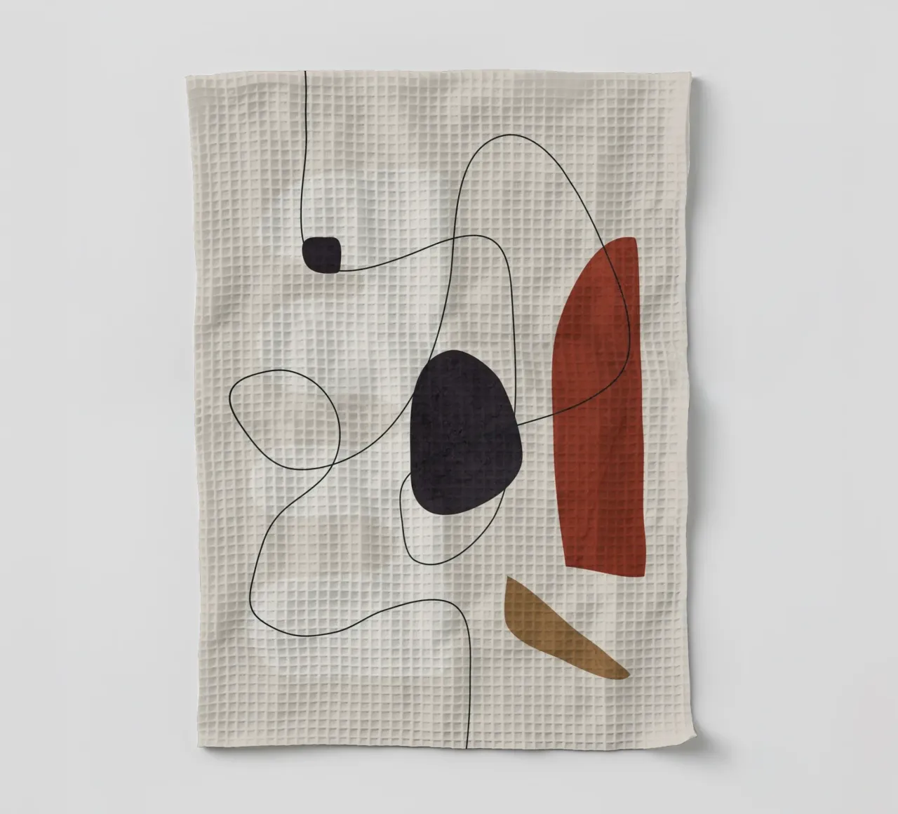 Abstract Minimal Shapes I torchon de cityart