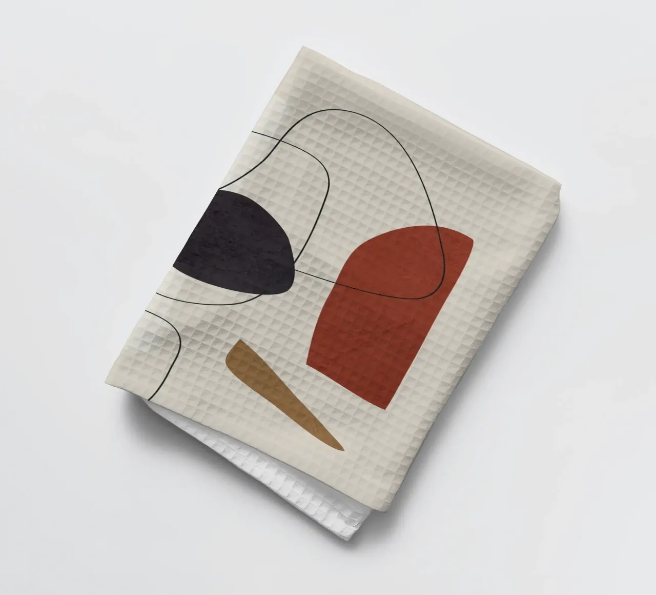 Abstract Minimal Shapes I torchon de cityart