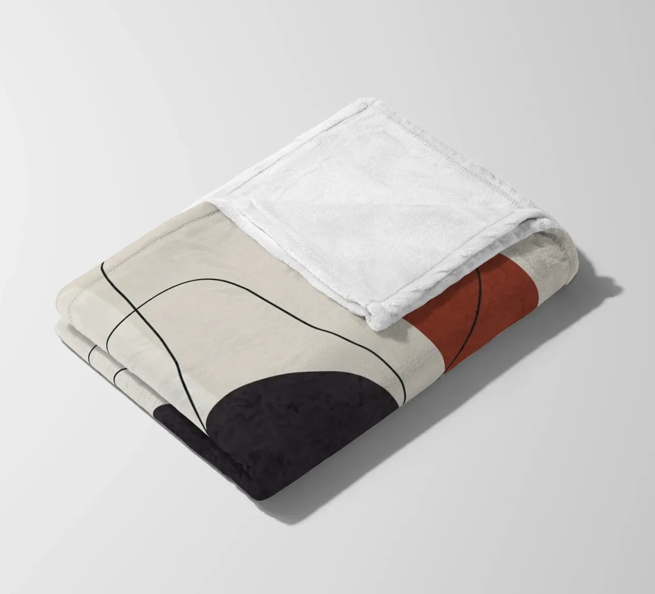 Abstract Minimal Shapes I Fleecedecke von cityart