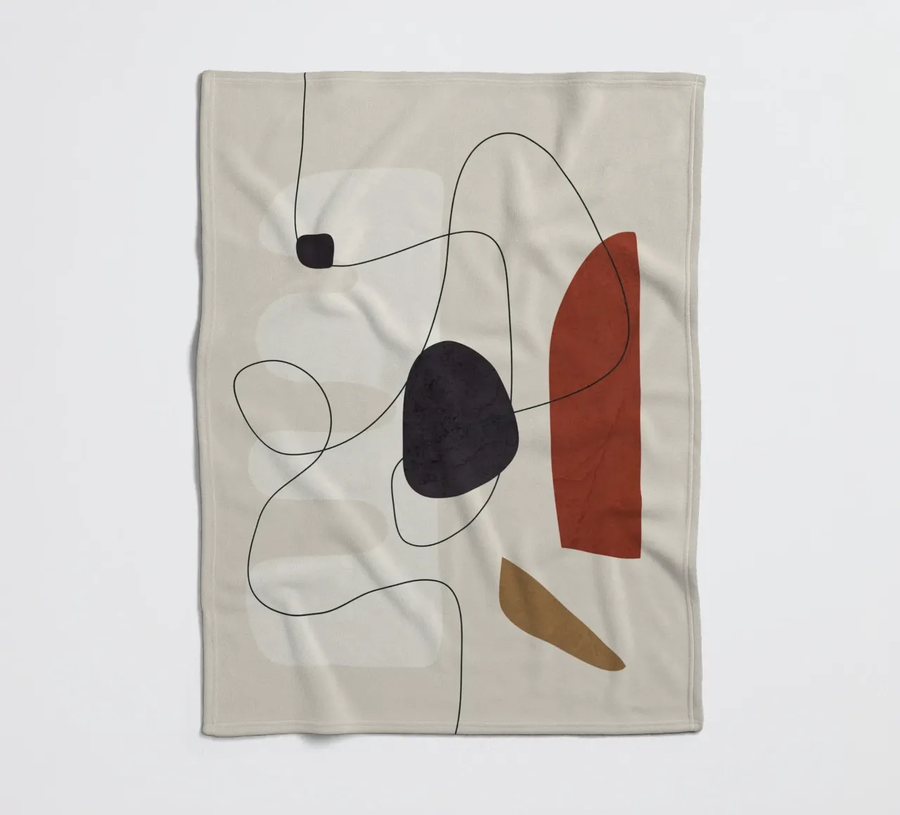 Abstract Minimal Shapes I Fleecedecke von cityart