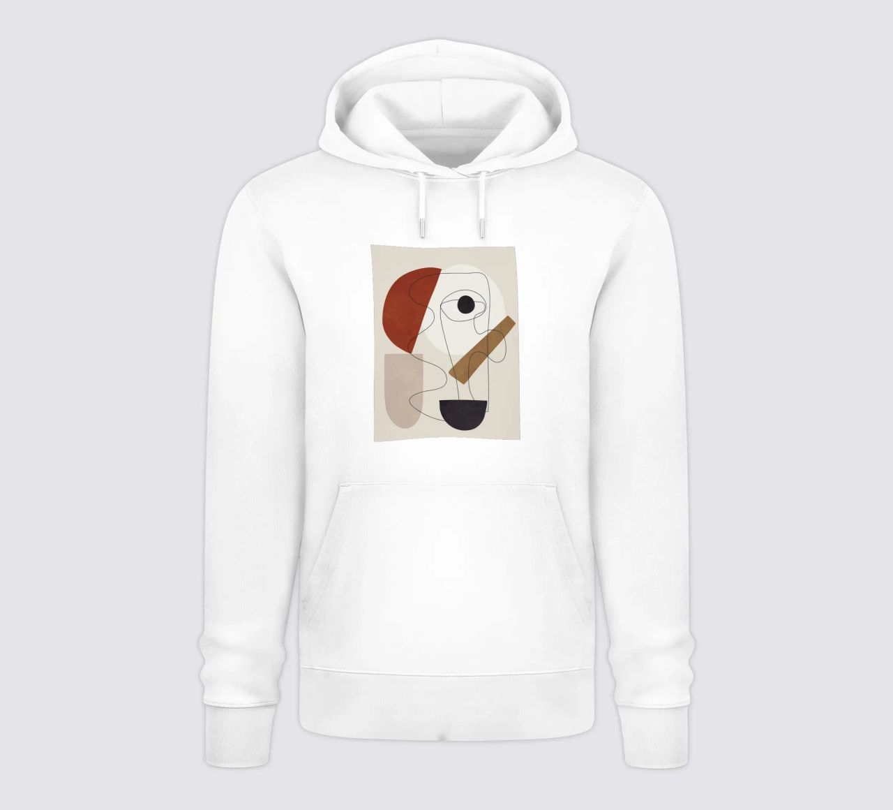 Abstract Minimal Shapes II felpa con cappuccio da cityart