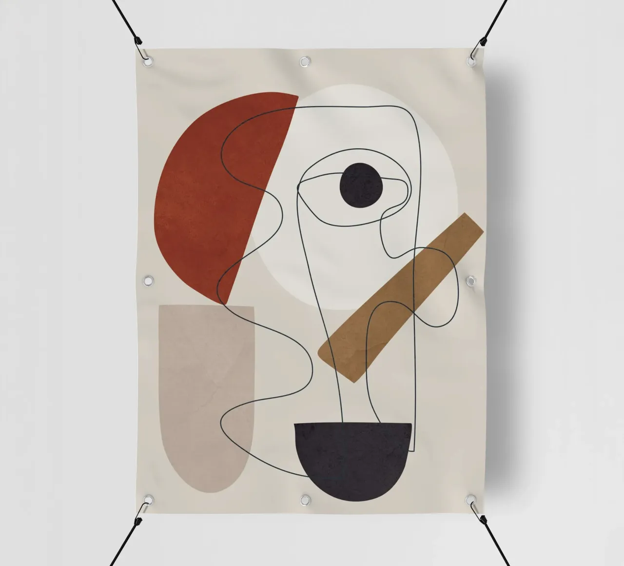 Abstract Minimal Shapes II telo in pvc da cityart