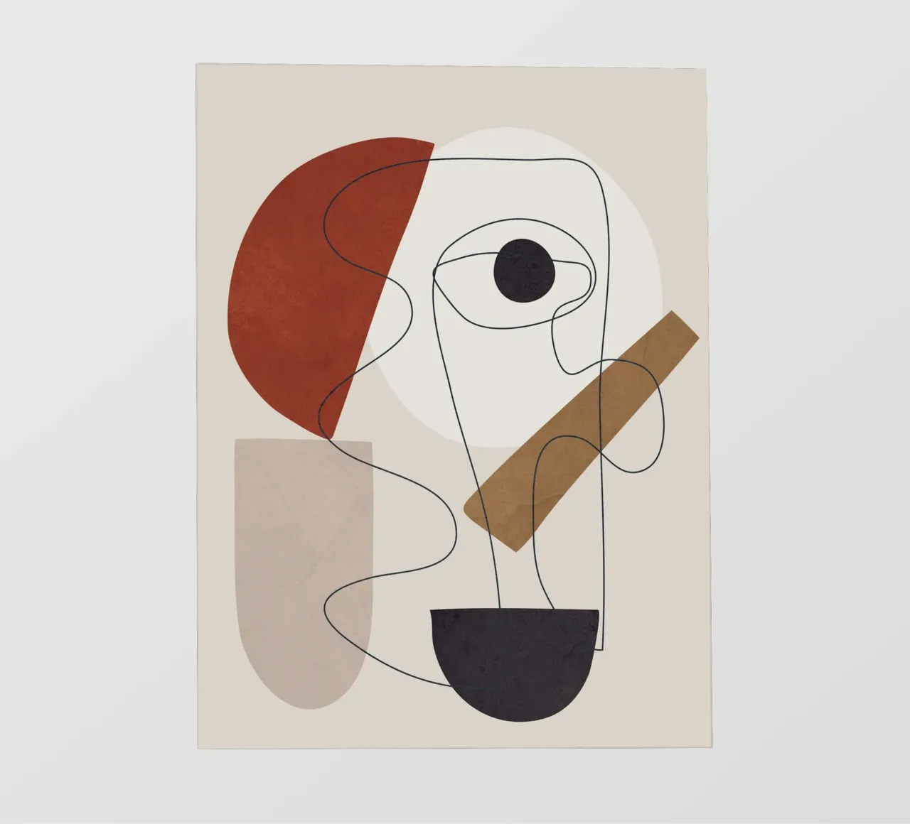 Abstract Minimal Shapes II telo in pvc da cityart