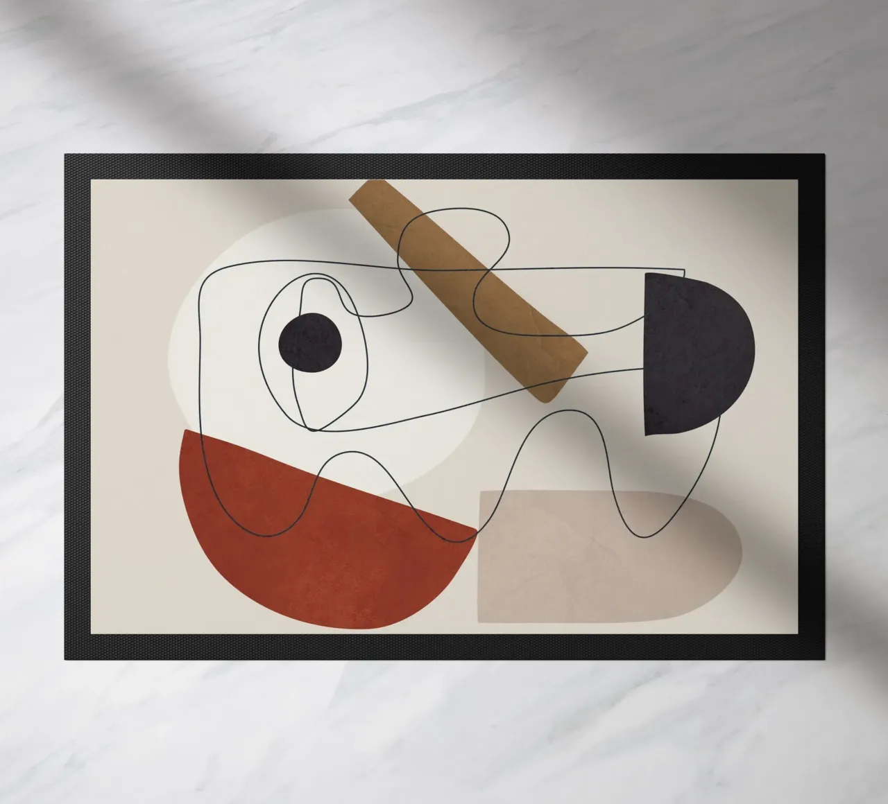 Abstract Minimal Shapes II paillasson de cityart