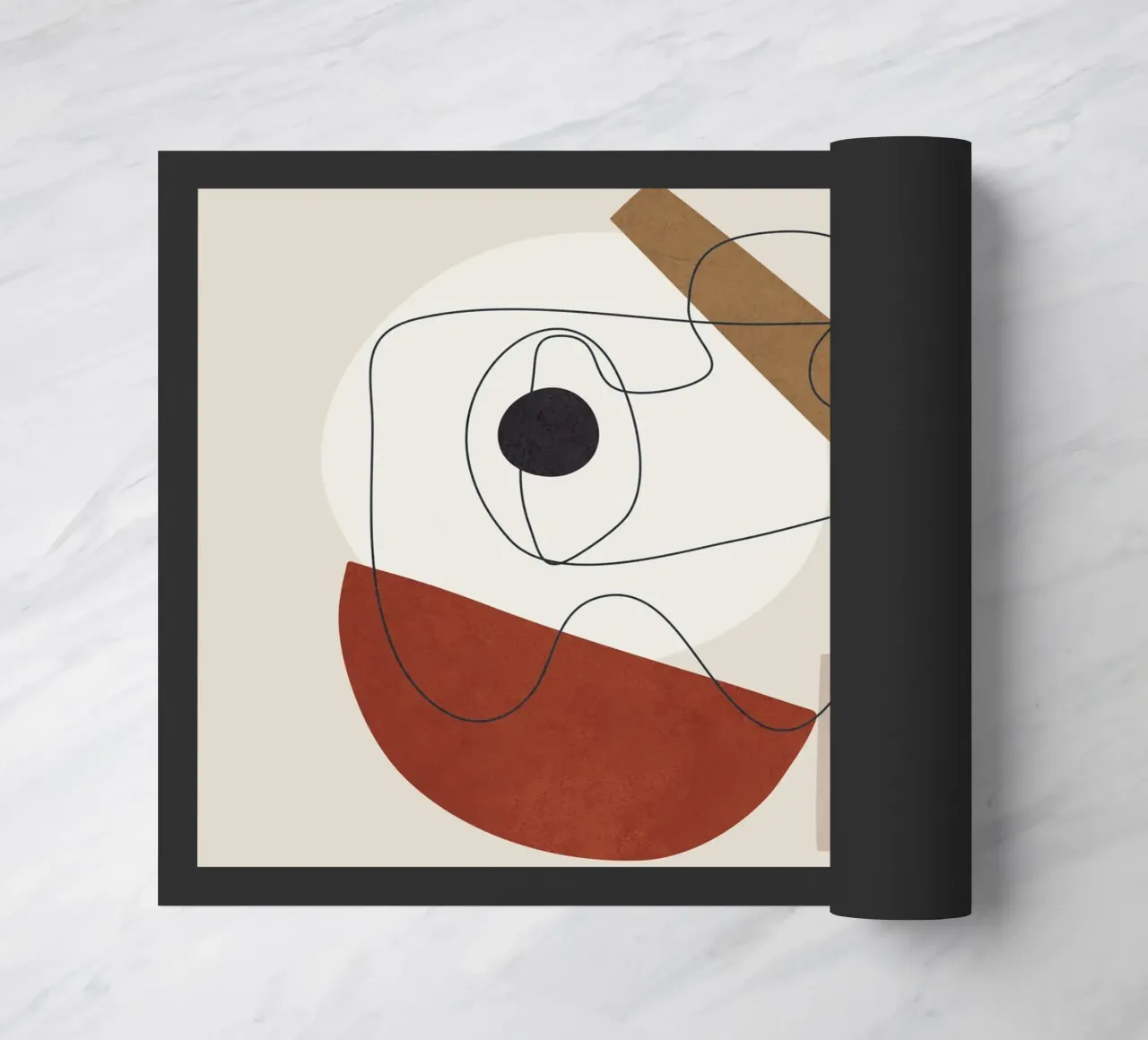 Abstract Minimal Shapes II paillasson de cityart