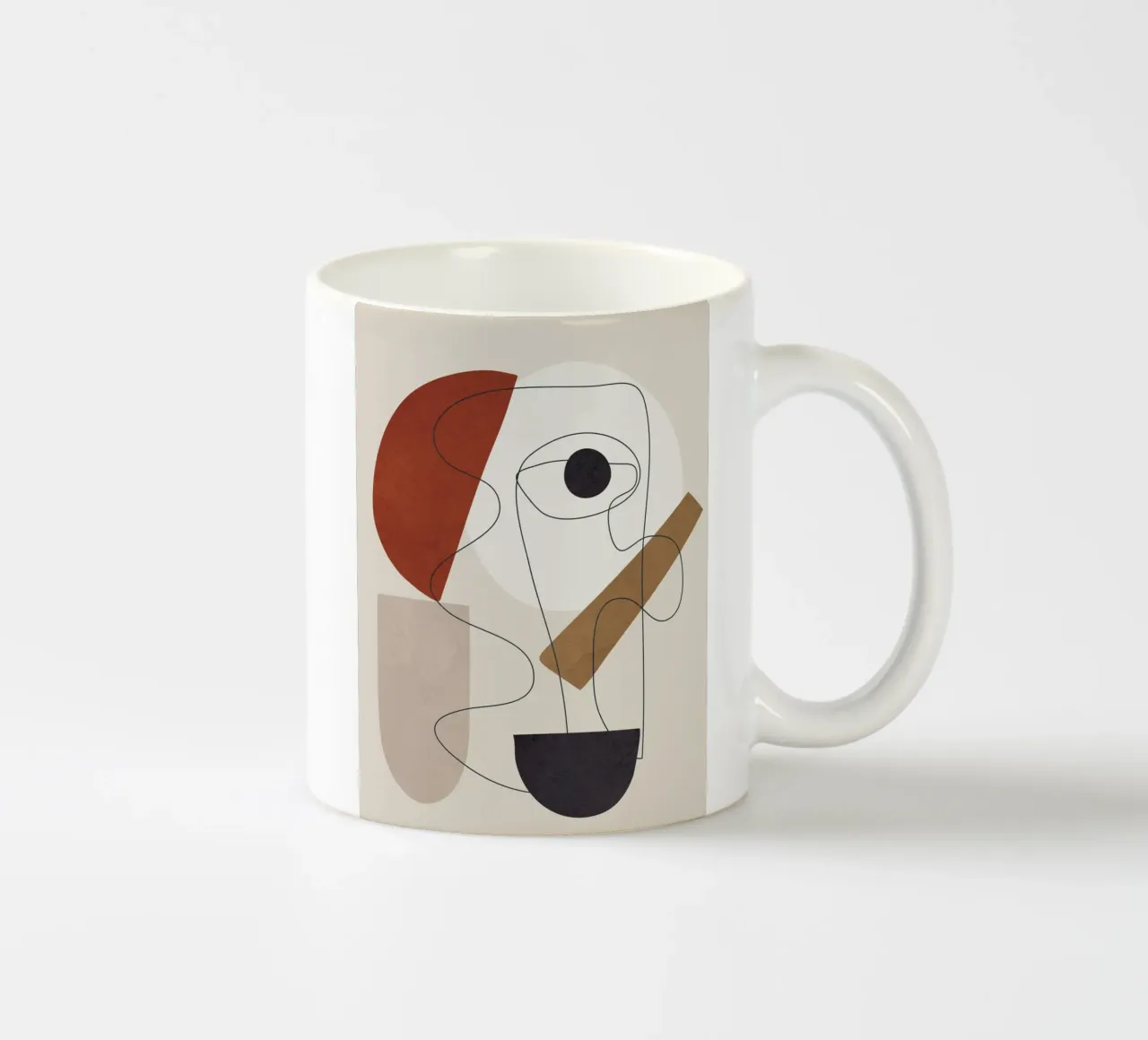 Abstract Minimal Shapes II keramische mok van cityart