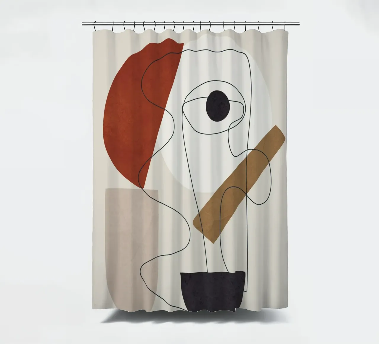 Abstract Minimal Shapes II tenda da doccia da cityart