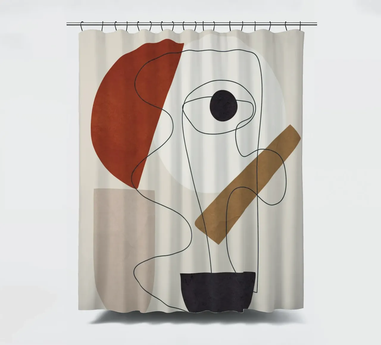 Abstract Minimal Shapes II tenda da doccia da cityart