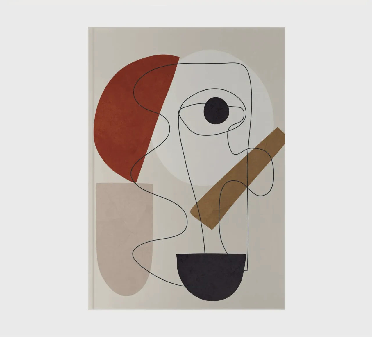 Abstract Minimal Shapes II Notizbuch von cityart