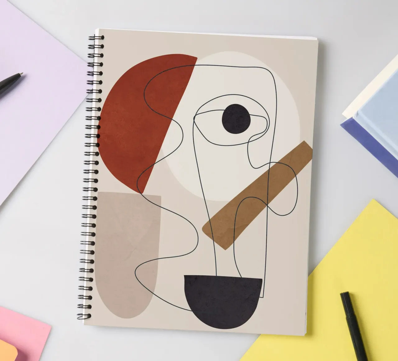 Abstract Minimal Shapes II diario ad anelli da cityart