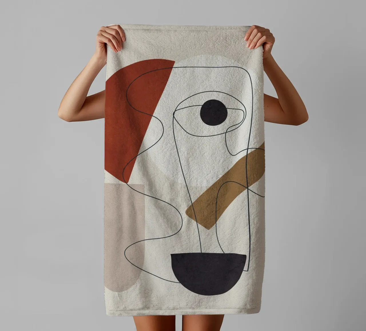 Abstract Minimal Shapes II Handtuch von cityart