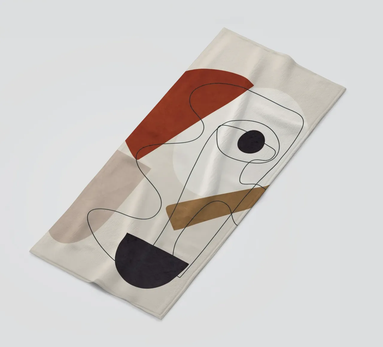 Abstract Minimal Shapes II toalla de playa de cityart