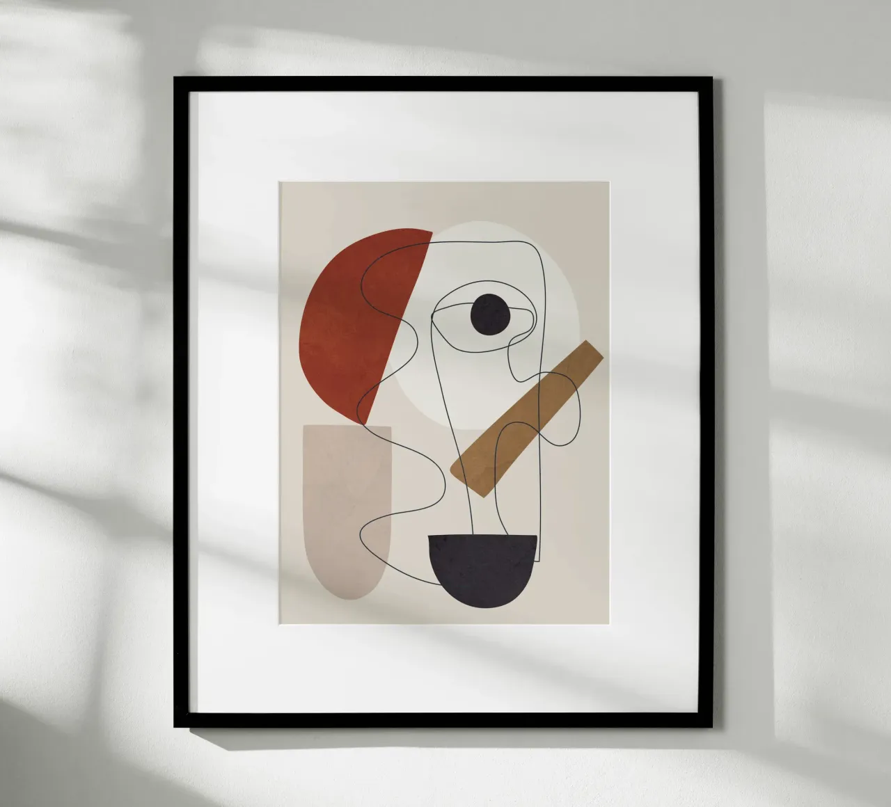 Abstract Minimal Shapes II poster van cityart