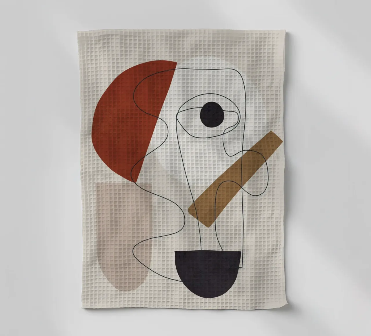 Abstract Minimal Shapes II torchon de cityart