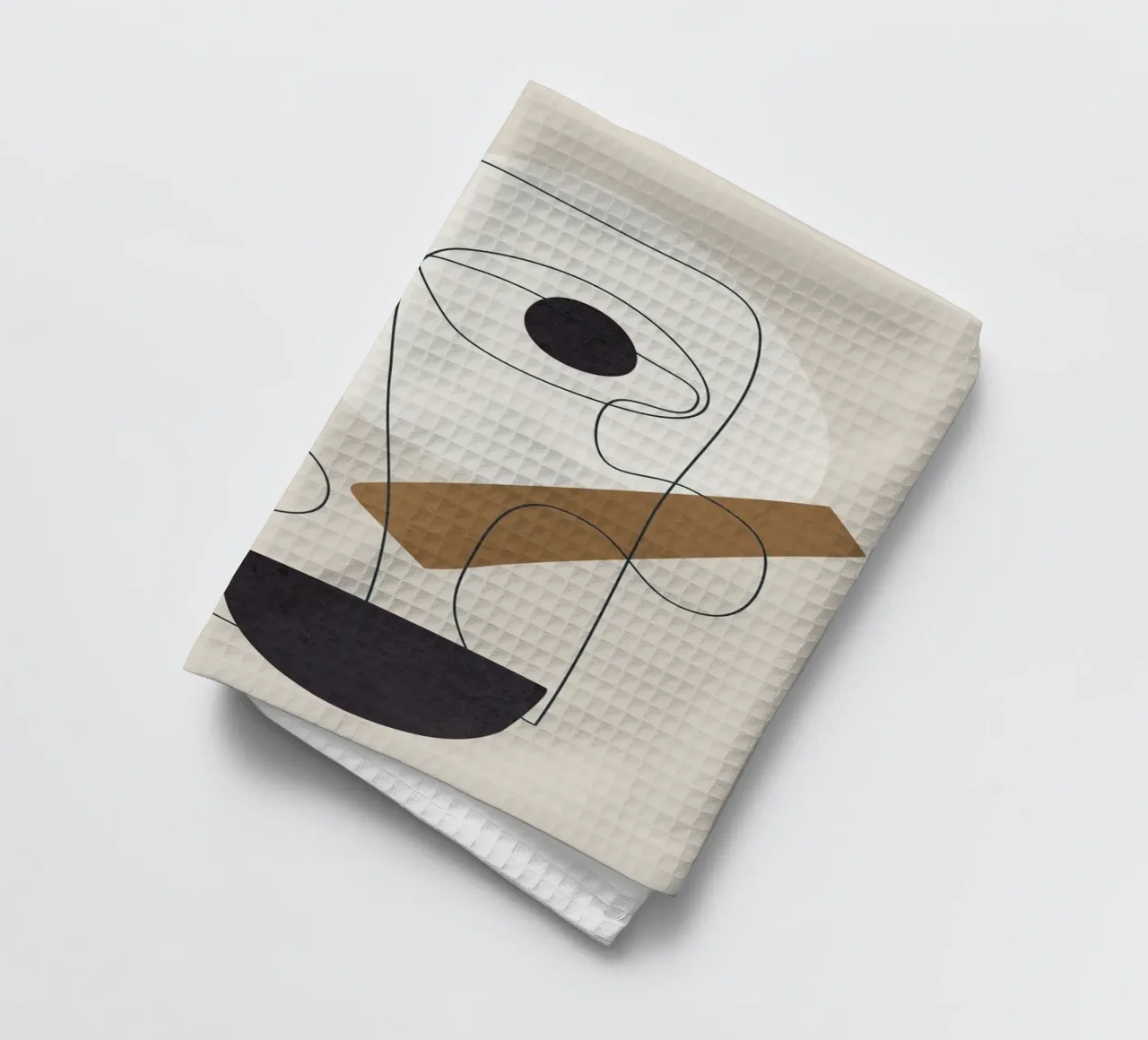 Abstract Minimal Shapes II torchon de cityart