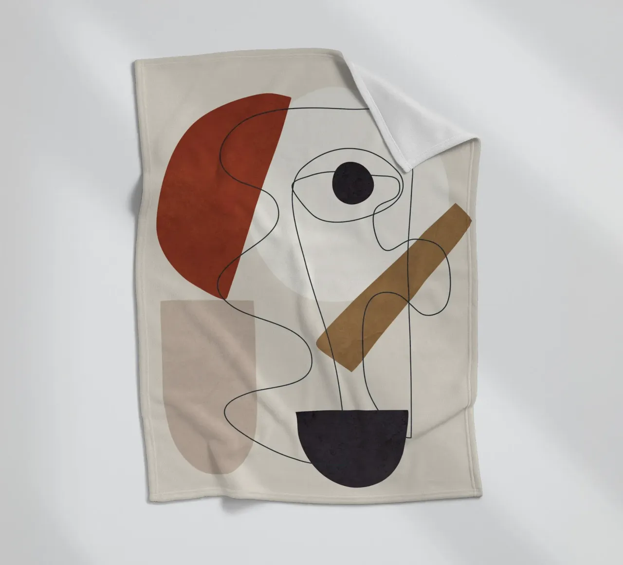 Abstract Minimal Shapes II coperta in pile da cityart