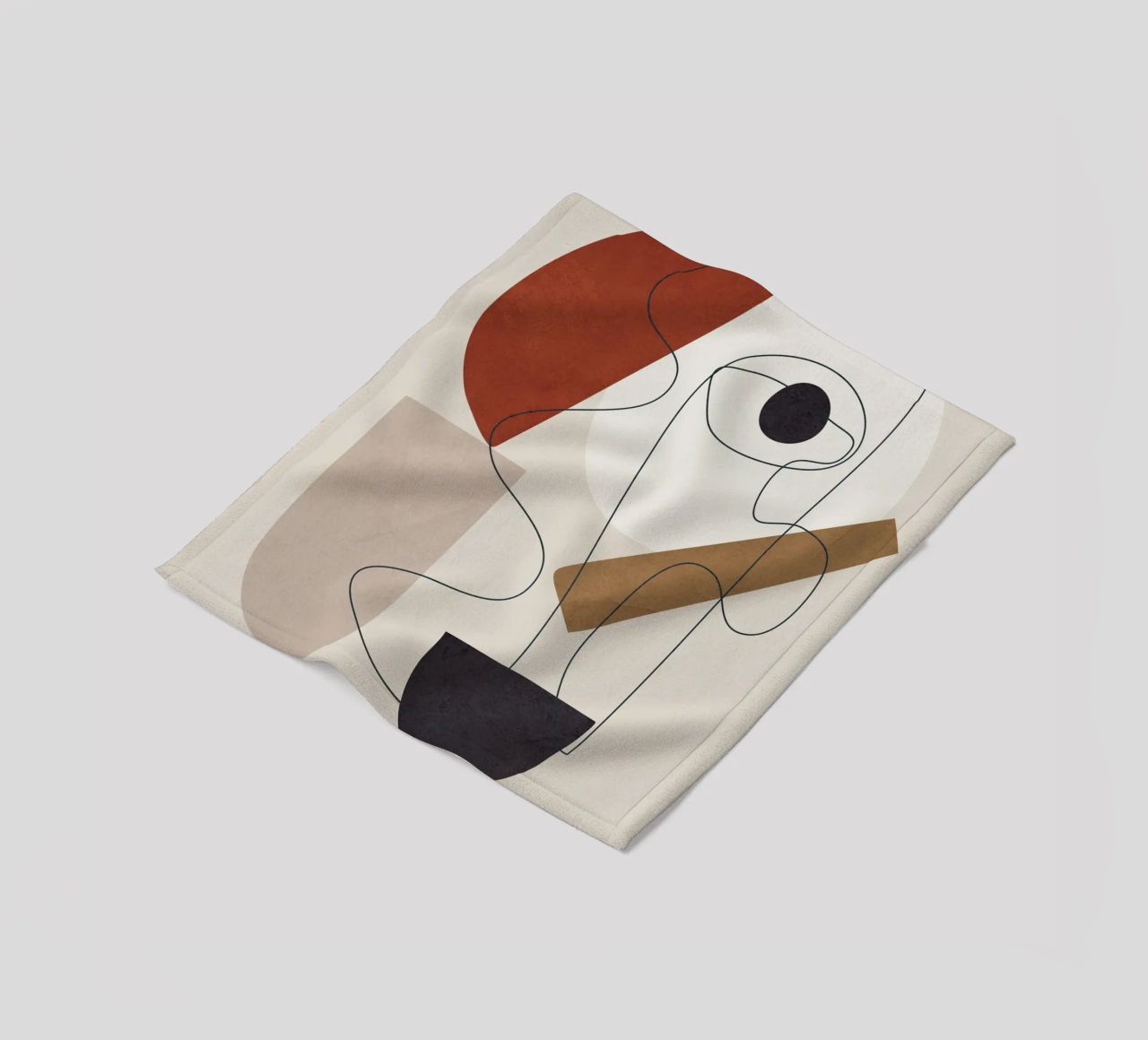 Abstract Minimal Shapes II coperta in pile da cityart