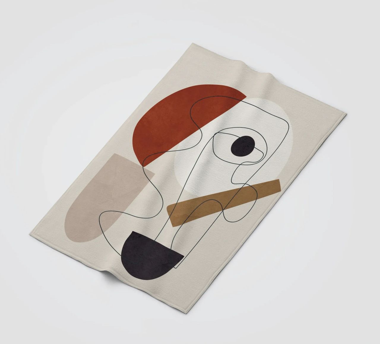 Abstract Minimal Shapes II coperta in pile da cityart