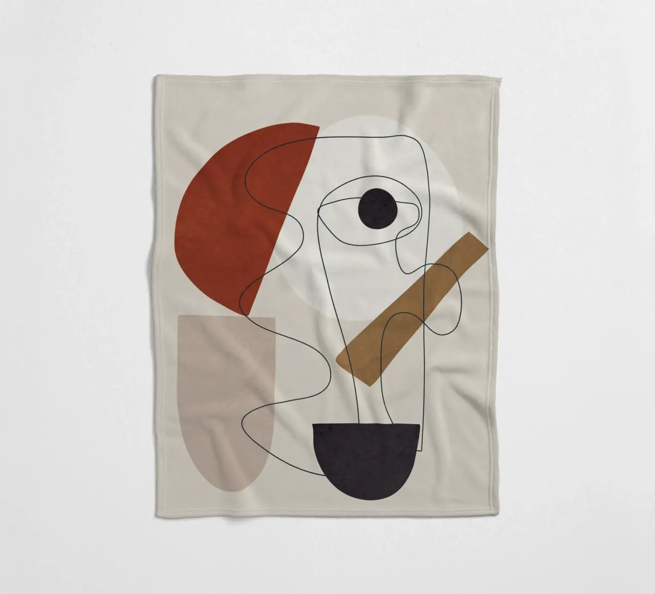 Abstract Minimal Shapes II coperta in pile da cityart