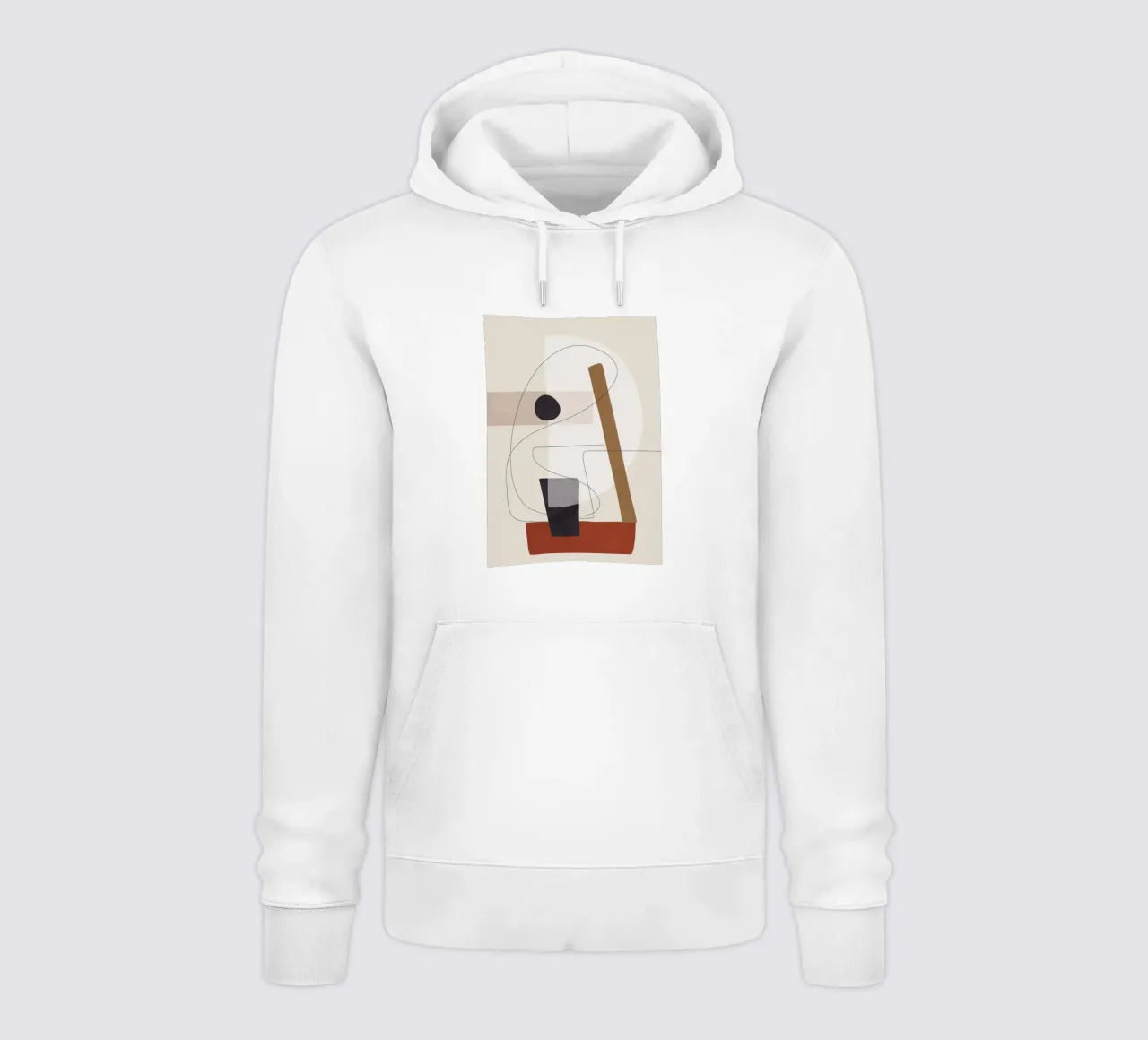 Abstract Minimal Shapes III felpa con cappuccio da cityart