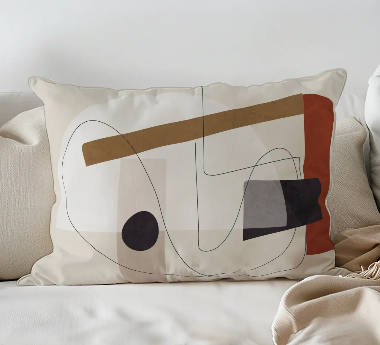 Abstract Minimal Shapes III cuscino da cityart