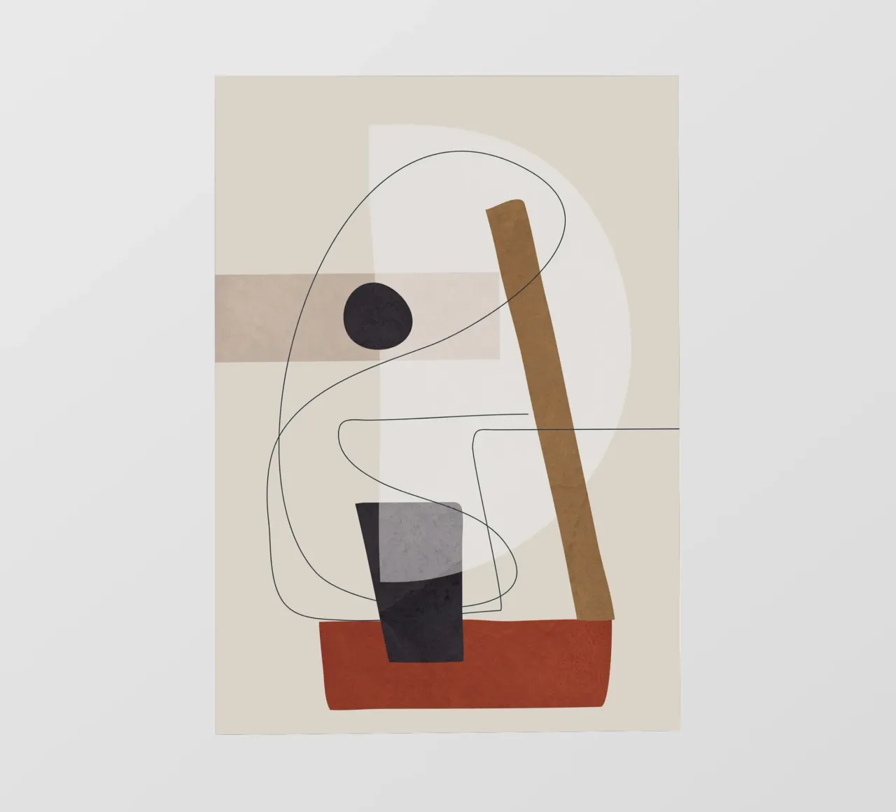 Abstract Minimal Shapes III Backlit Folie von cityart