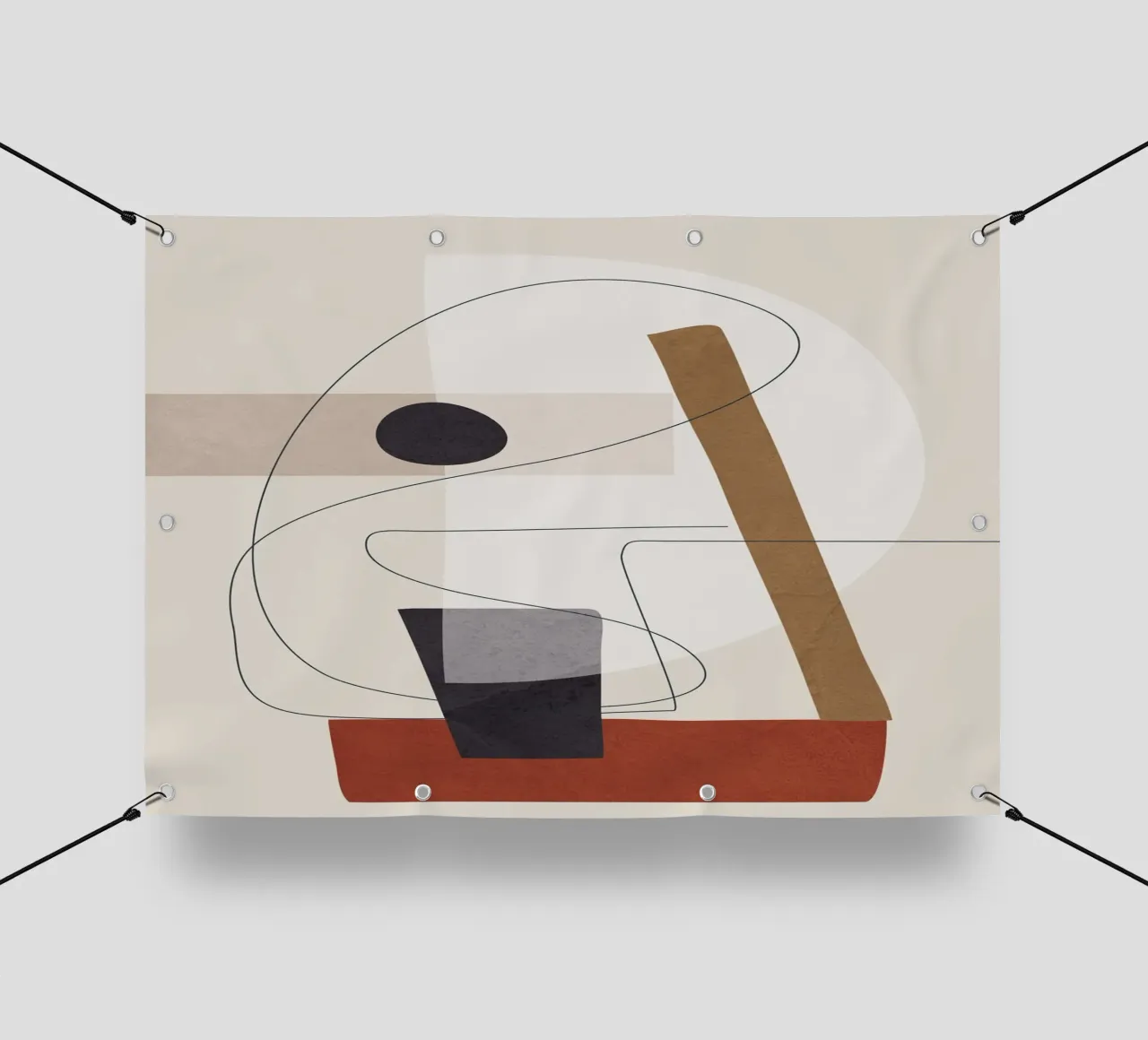 Abstract Minimal Shapes III telo in pvc da cityart