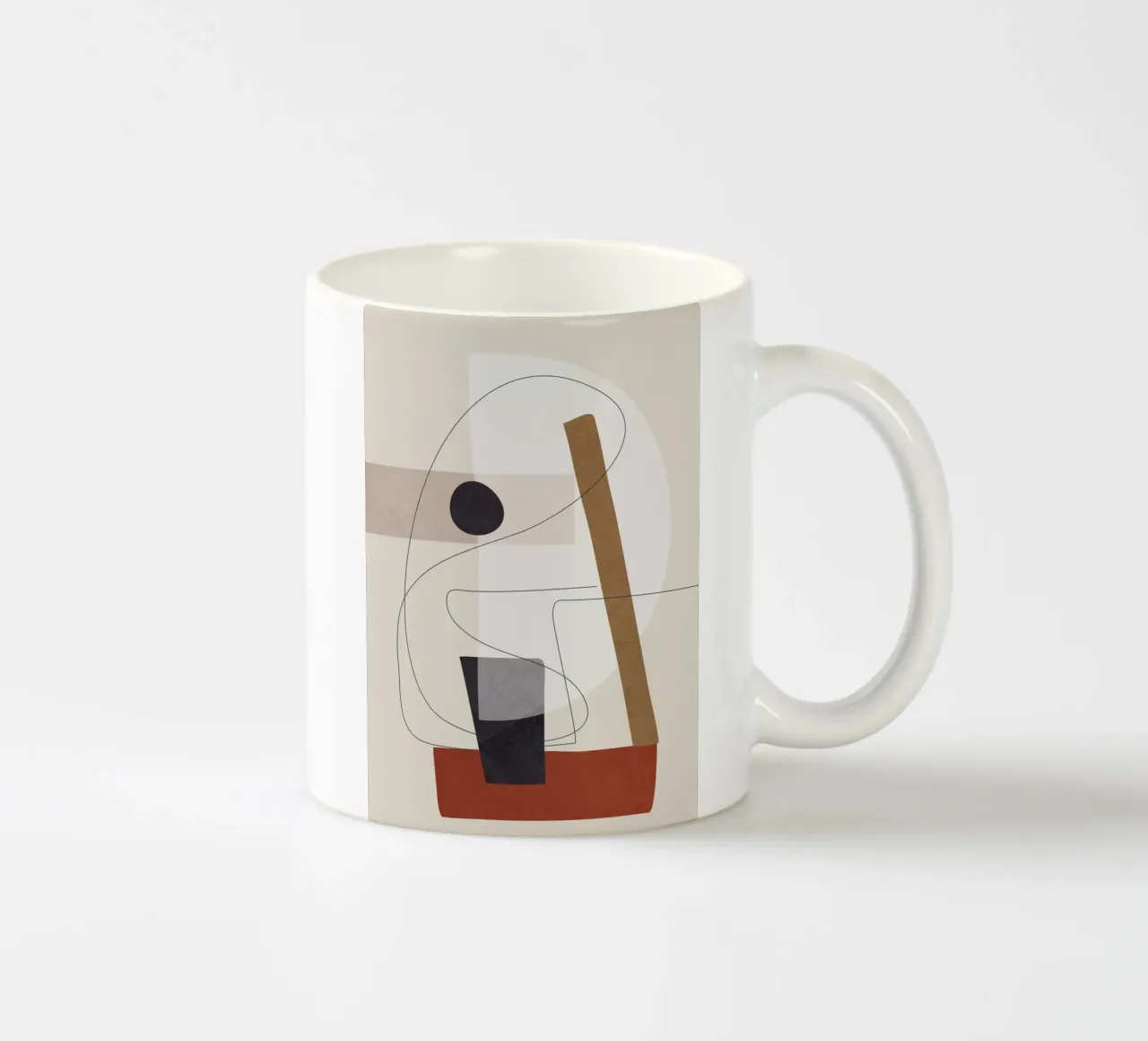 Abstract Minimal Shapes III taza de cerámica de cityart