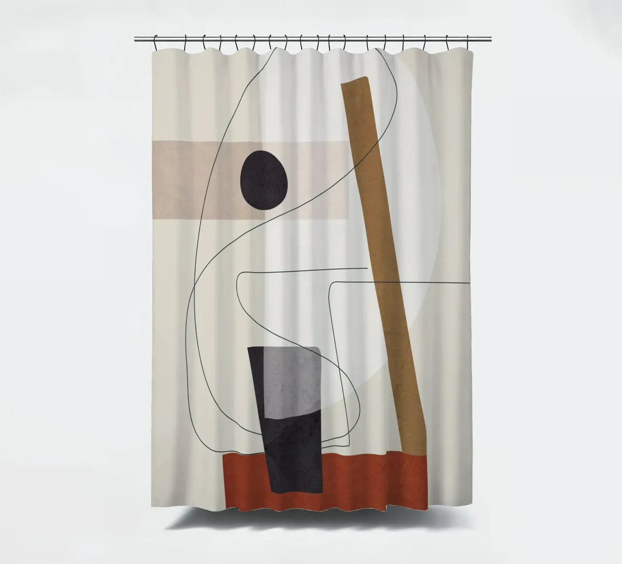 Abstract Minimal Shapes III tenda da doccia da cityart