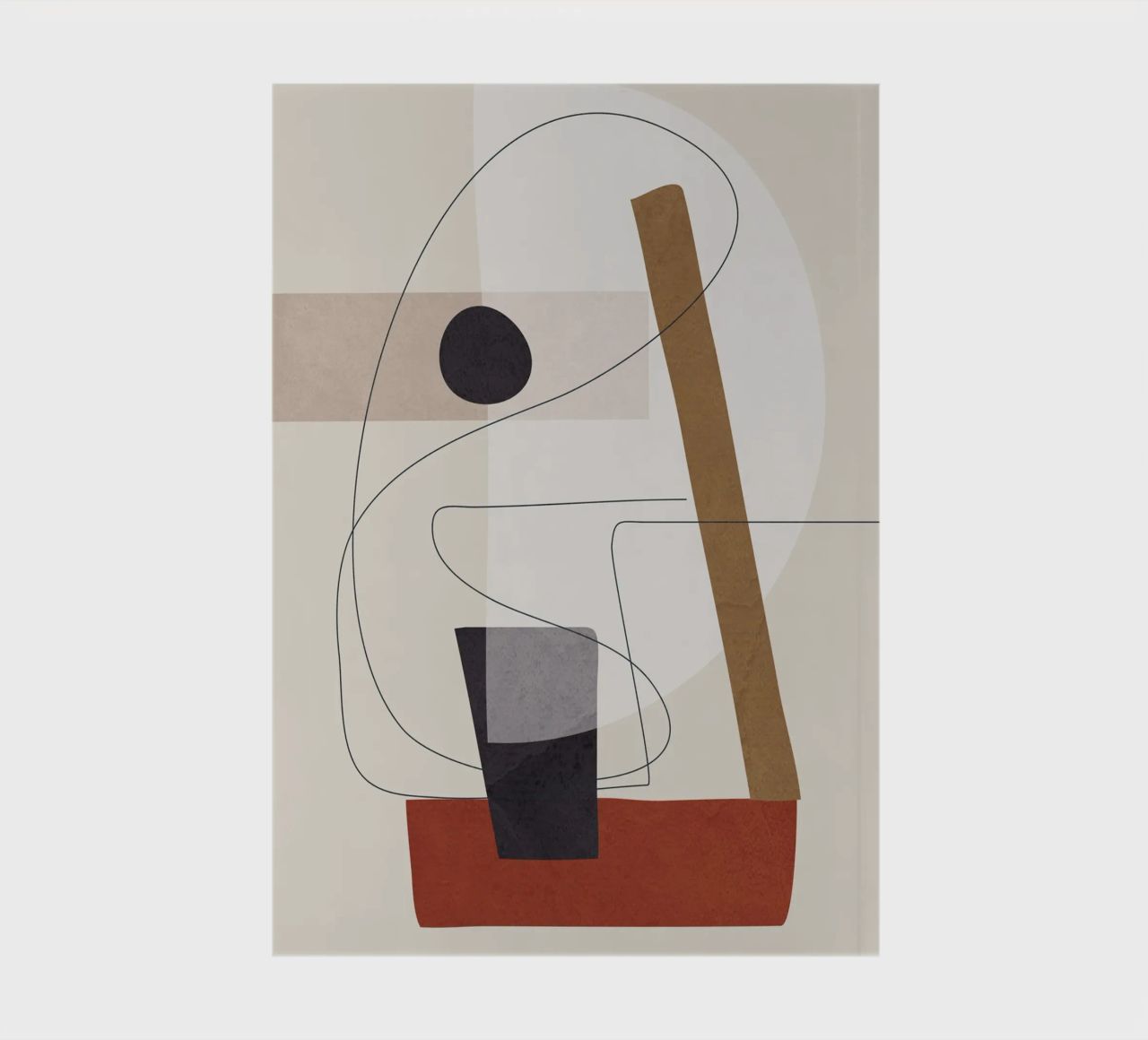 Abstract Minimal Shapes III notebook by cityart