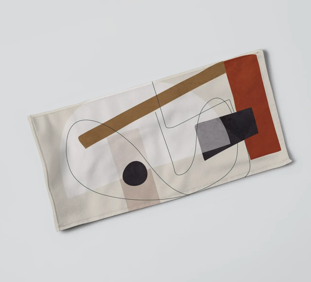 Abstract Minimal Shapes III asciugamano da bagno da cityart