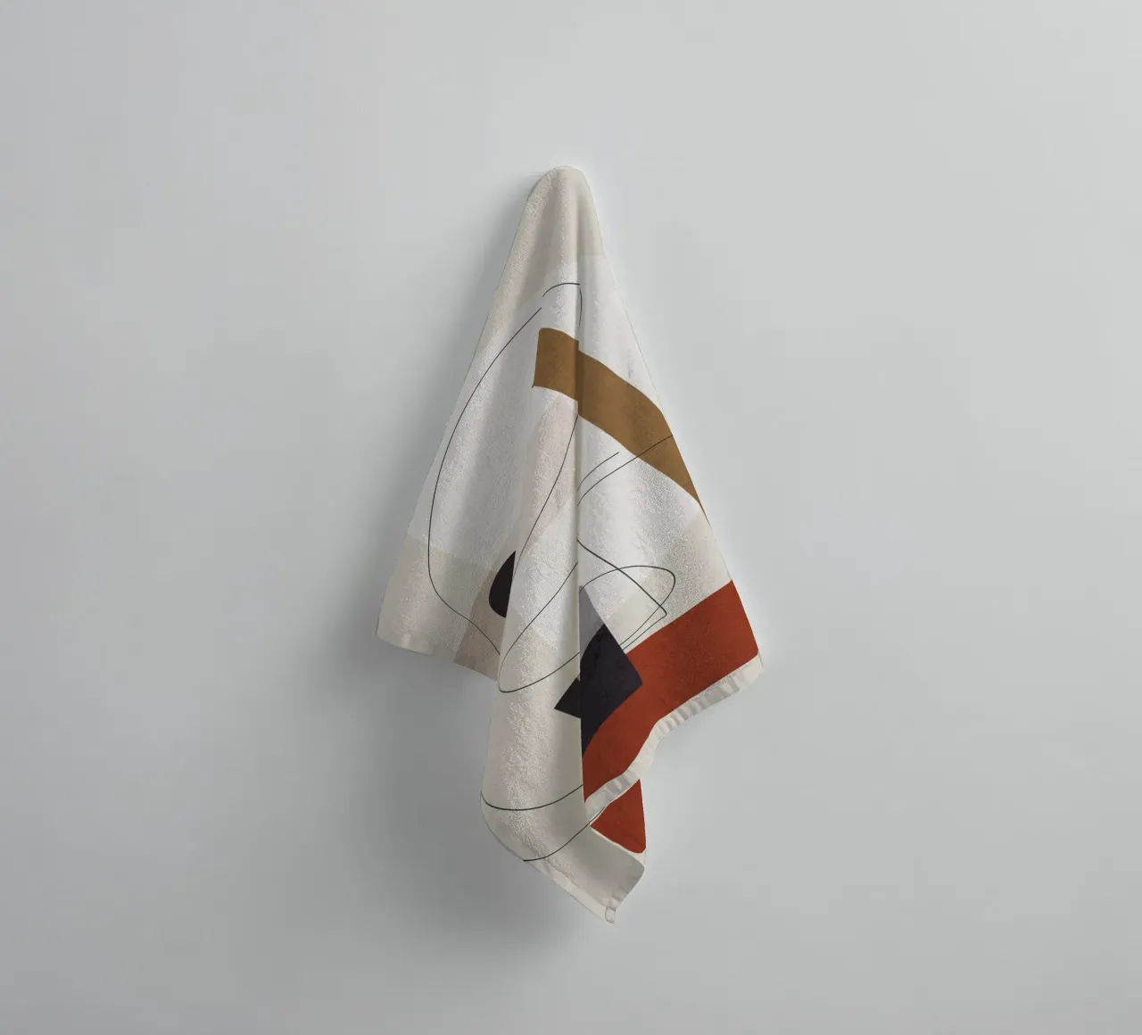 Abstract Minimal Shapes III asciugamano da bagno da cityart