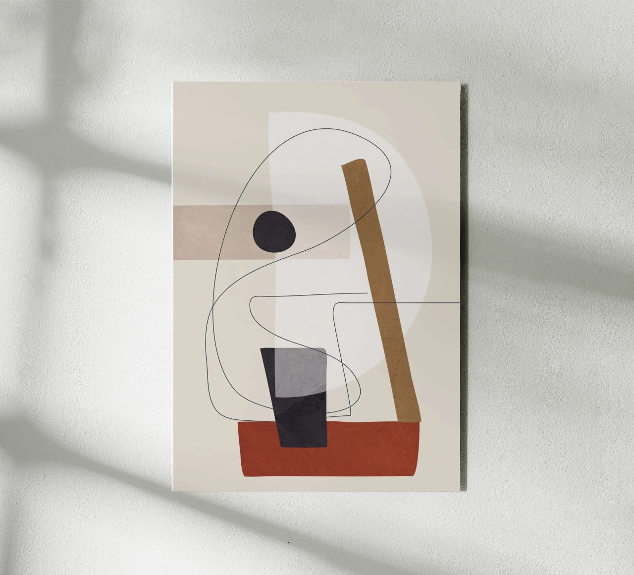 Abstract Minimal Shapes III alluminio dibond da cityart