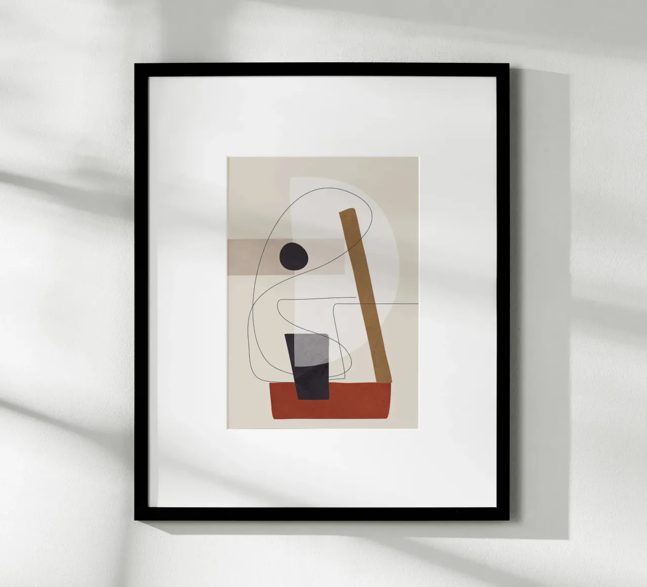 Abstract Minimal Shapes III carta hahnemühle da cityart