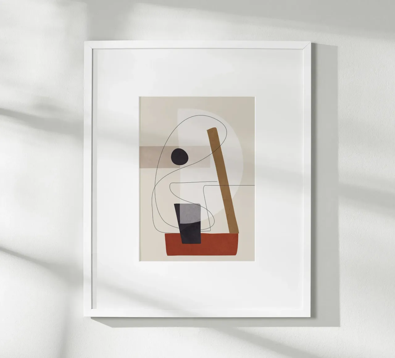 Abstract Minimal Shapes III carta hahnemühle da cityart