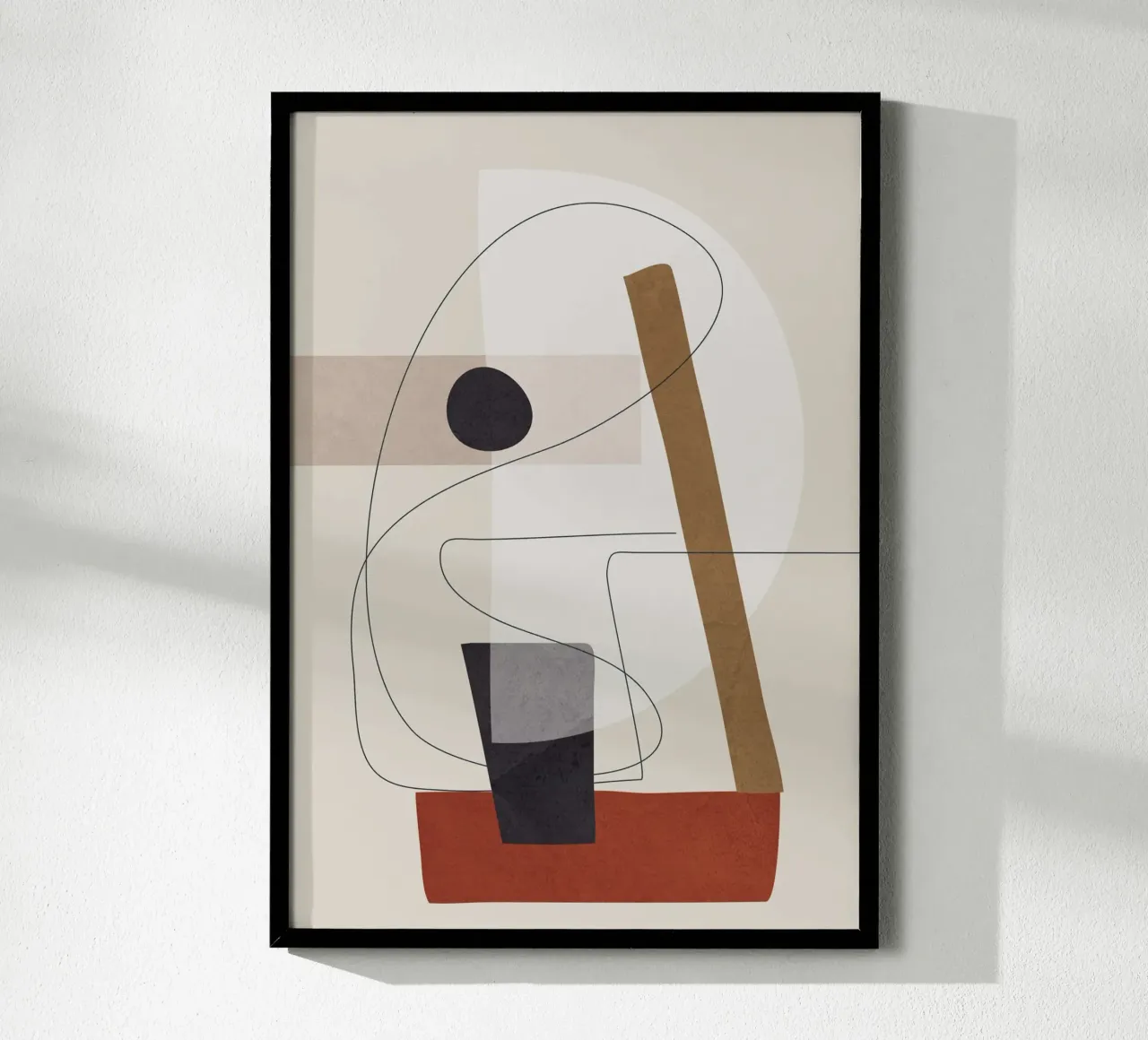 Abstract Minimal Shapes III carta hahnemühle da cityart