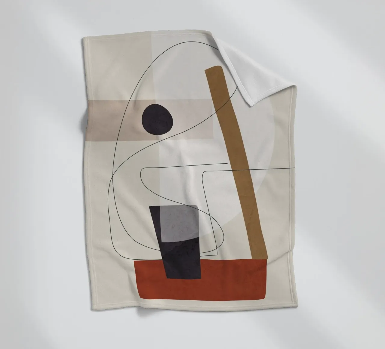 Abstract Minimal Shapes III coperta in pile da cityart