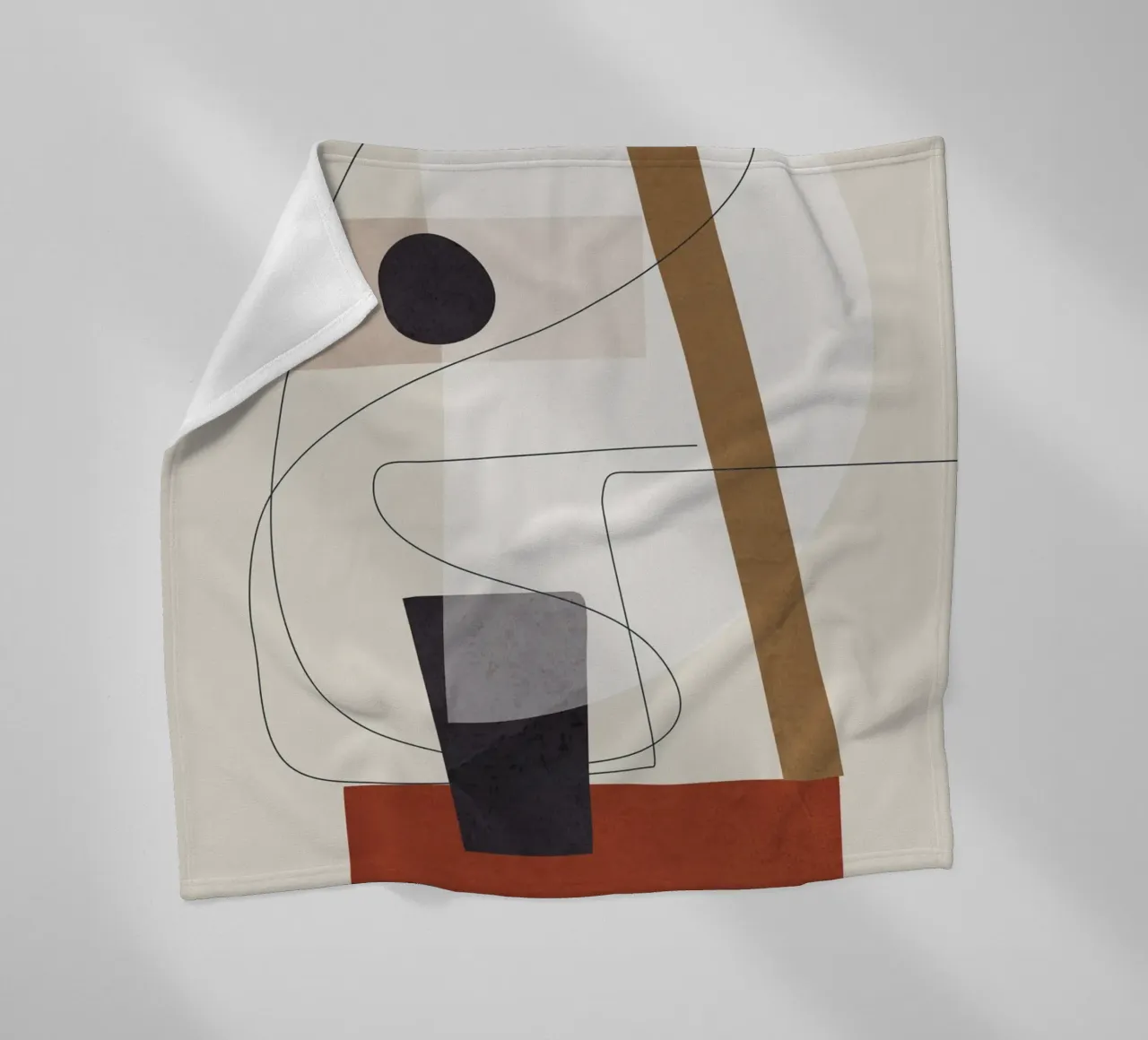 Abstract Minimal Shapes III coperta in pile da cityart