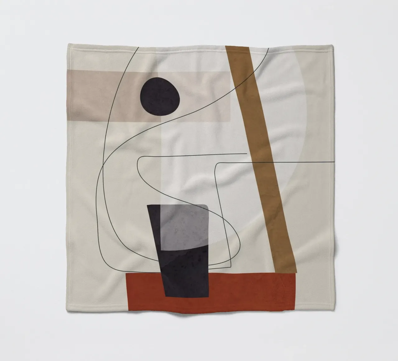 Abstract Minimal Shapes III coperta in pile da cityart