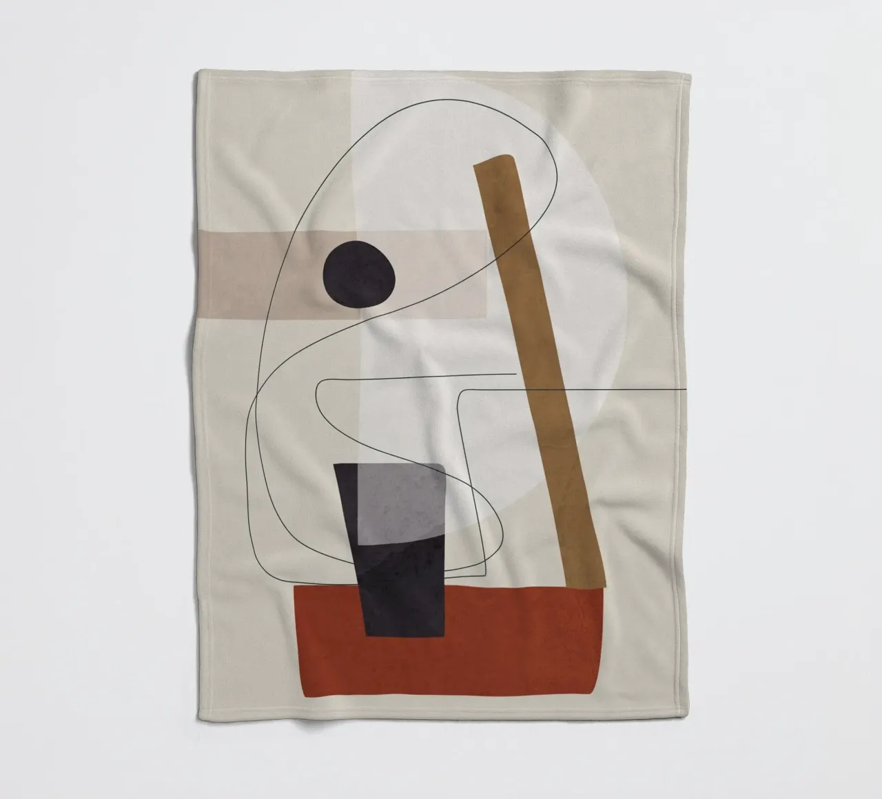 Abstract Minimal Shapes III coperta in pile da cityart