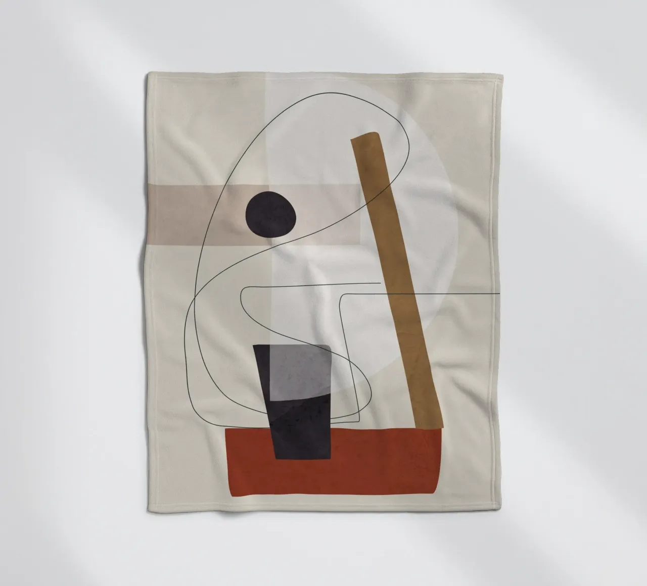 Abstract Minimal Shapes III coperta in pile da cityart