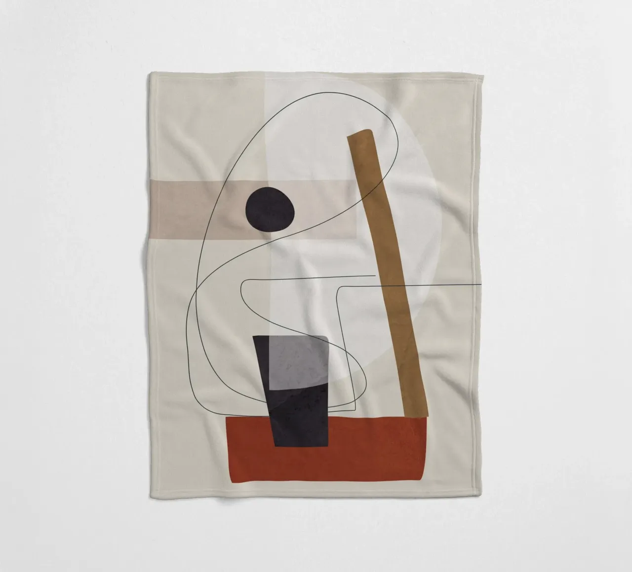 Abstract Minimal Shapes III coperta in pile da cityart