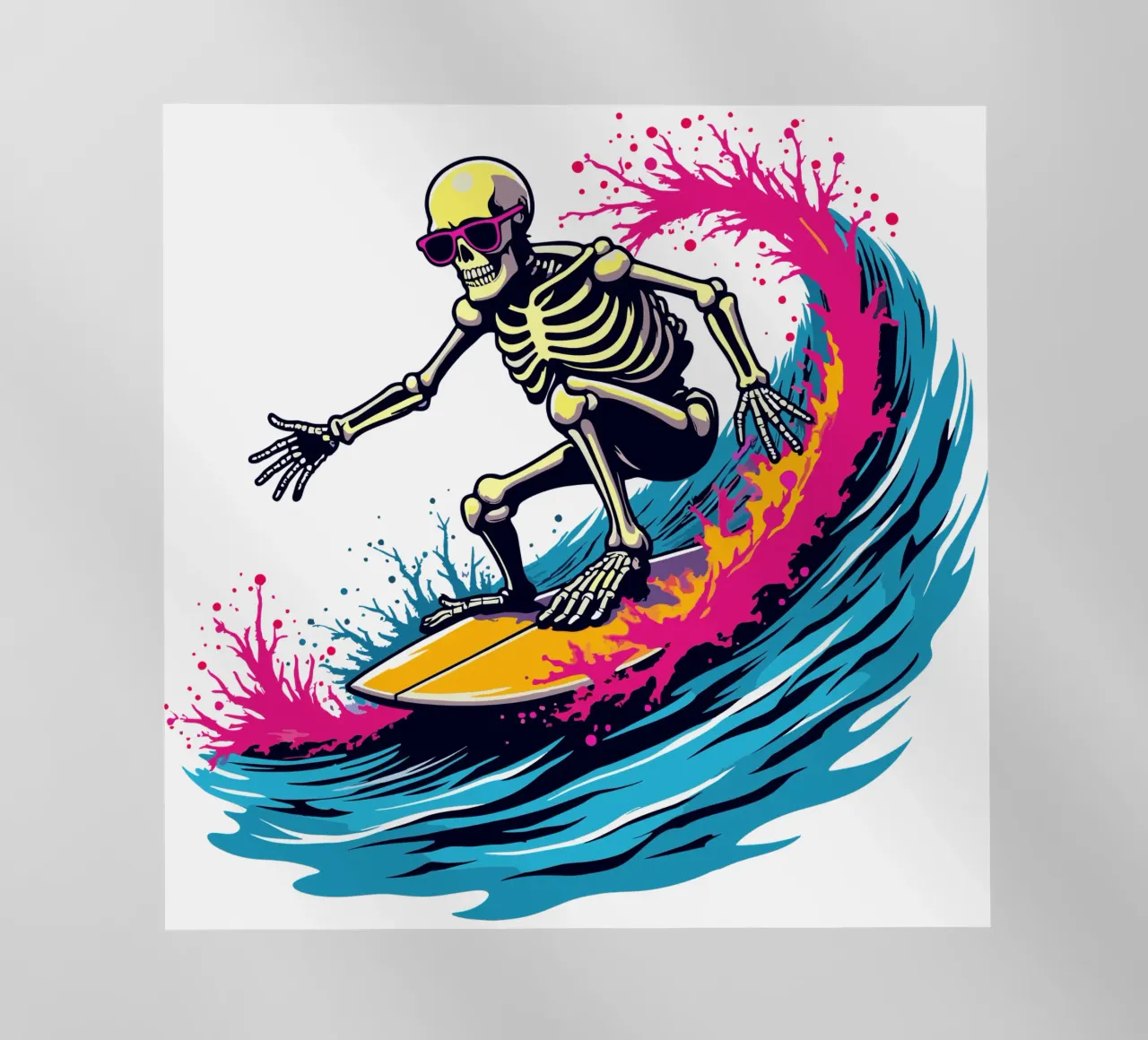 Ondata di scheletro tritatutto pellicola backlit da artdesign1985