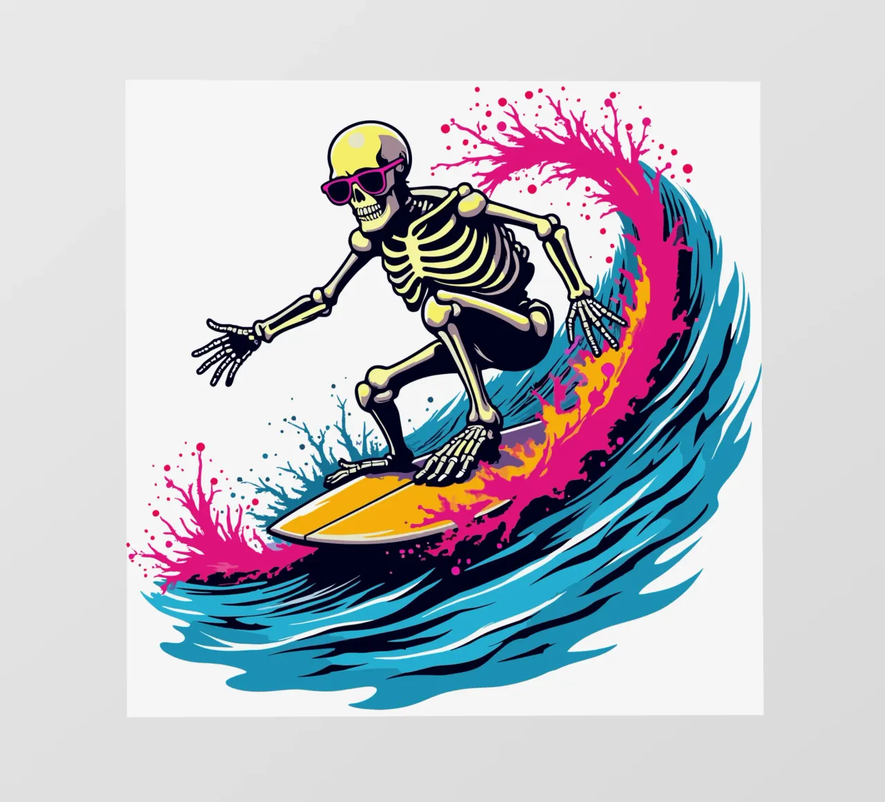 Ondata di scheletro tritatutto pellicola backlit da artdesign1985