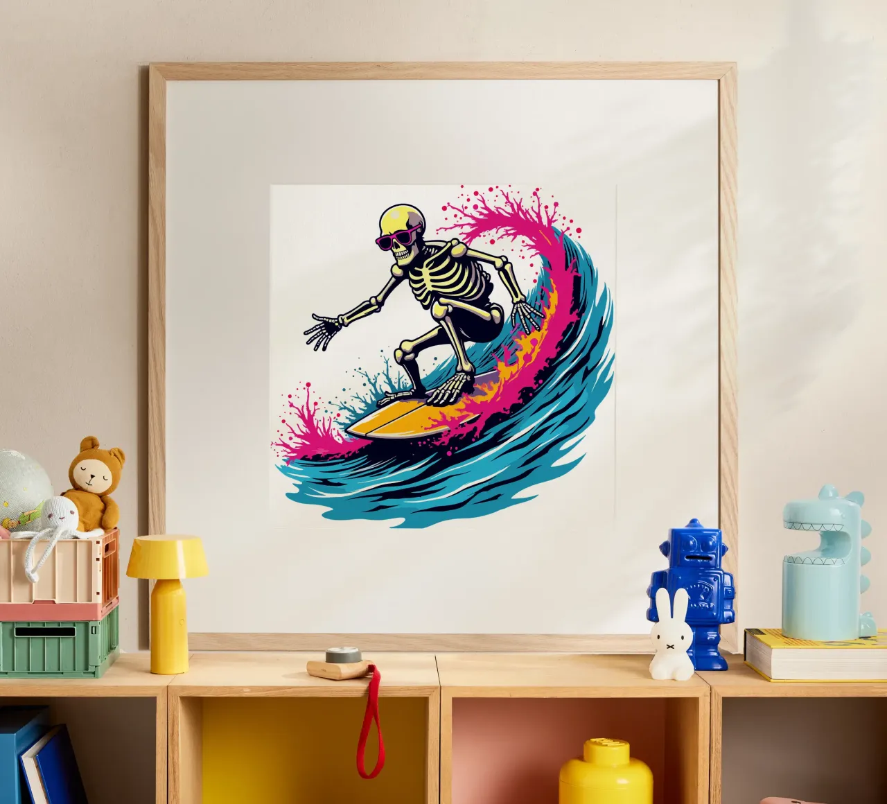 Ondata di scheletro tritatutto carta hahnemühle da artdesign1985