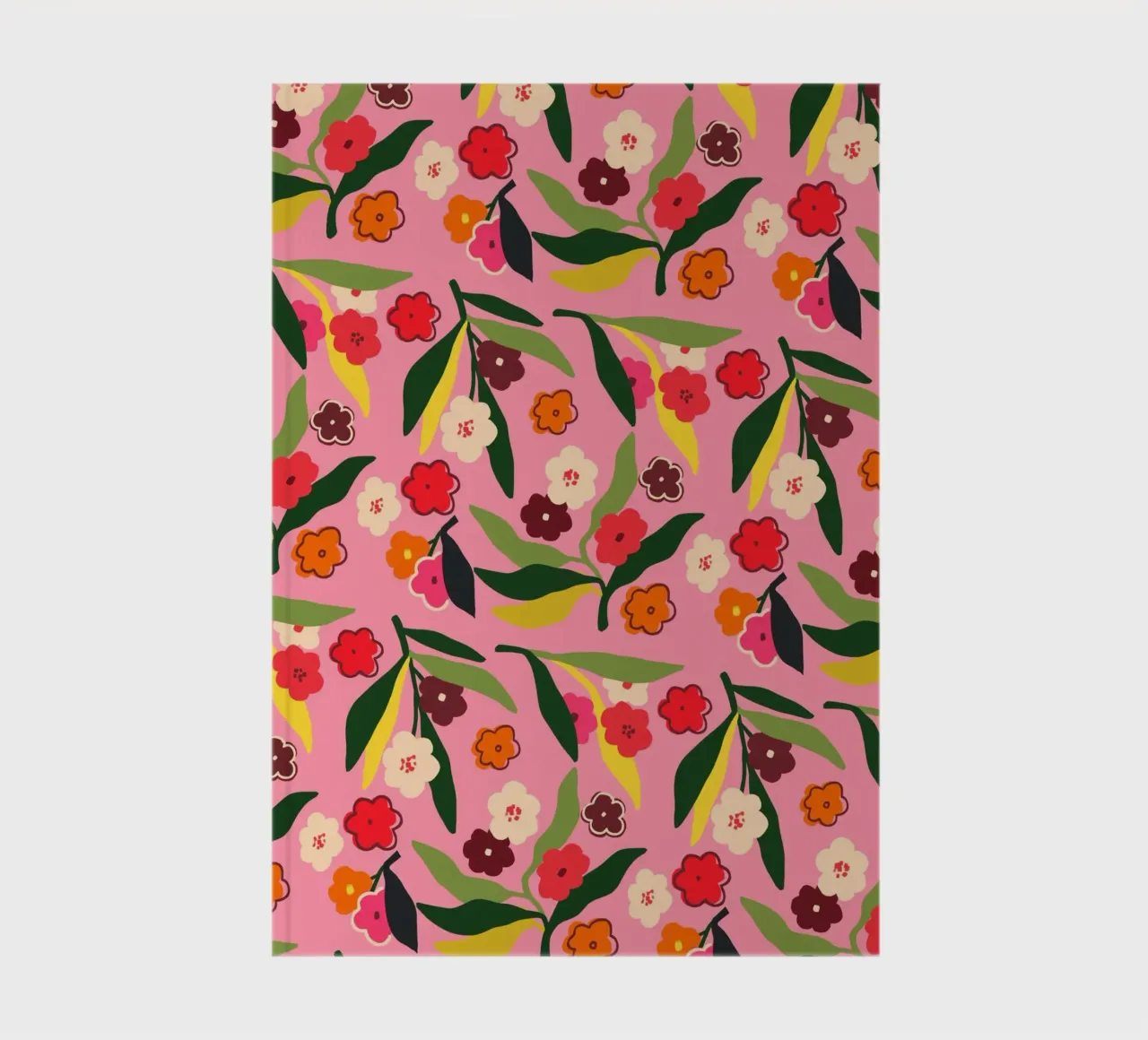 Retro Floral Fields notebook by Kintsugi99